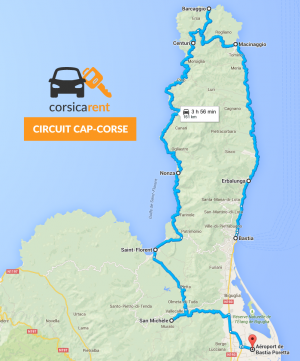 Itinéraire voiture Cap Corse Nebbio